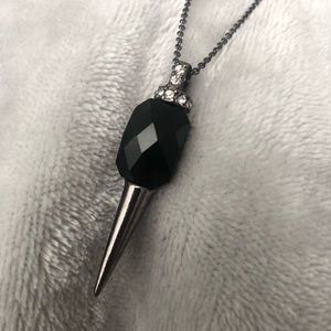 Black Pendant Necklace